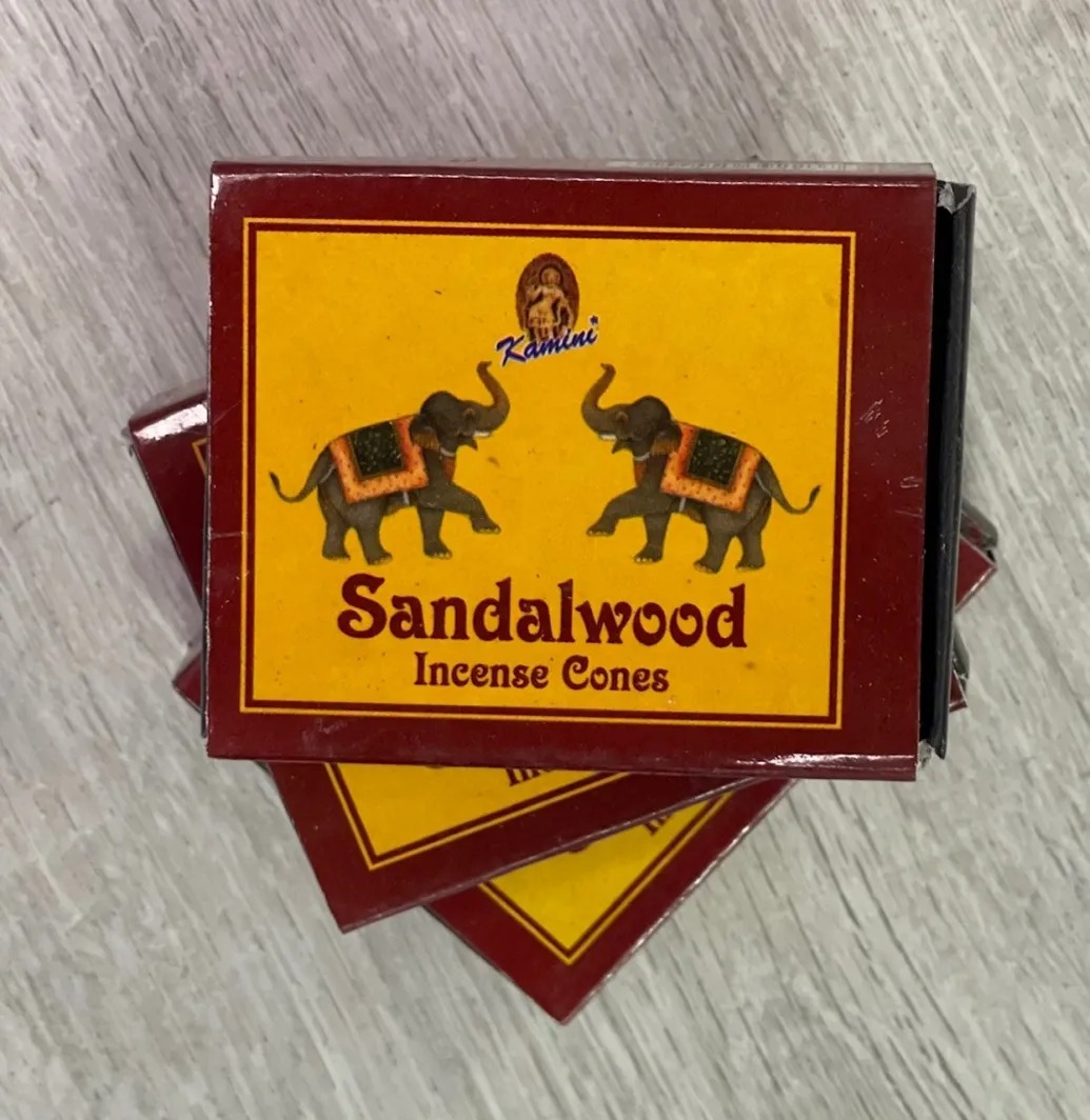 Sandalwood Incense Cones available at Soul Synergy Wellness