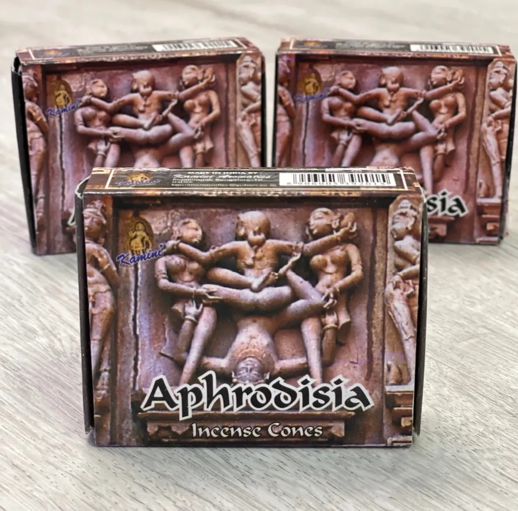 Aphrodisia Incense Cones available at Soul Synergy Wellness