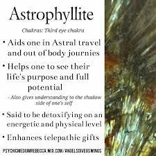 Astrophyllite helps you see the purpose of life