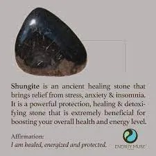 Shungite is an ancient healing stone