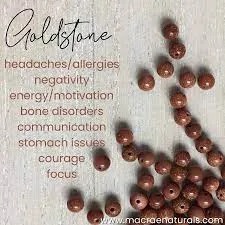 Brown Goldstone reduces headaches and allergies