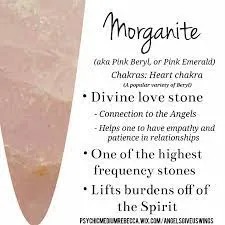 Morganite is a divine love stone