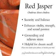 Red Jasper helps in security and balance