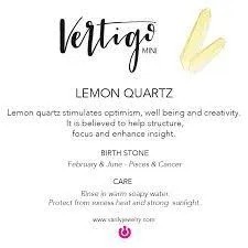 Lemon Quartz stimulates optimism and creativity