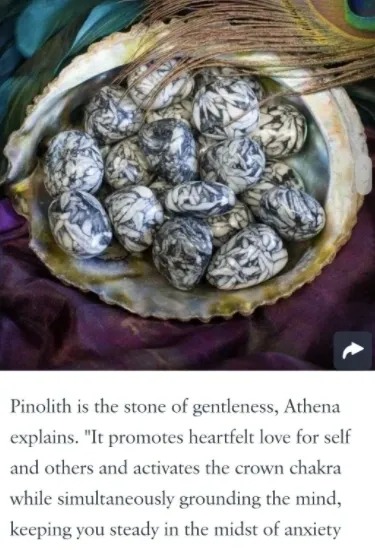 Pinolith is a stone of gentleness that promotes love