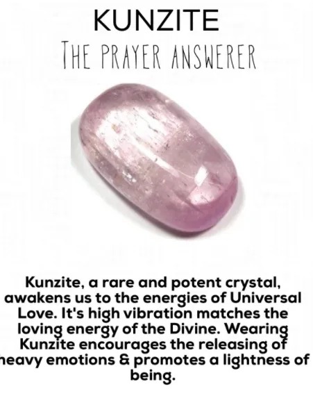 Large Kunzite is a rare and potent stone