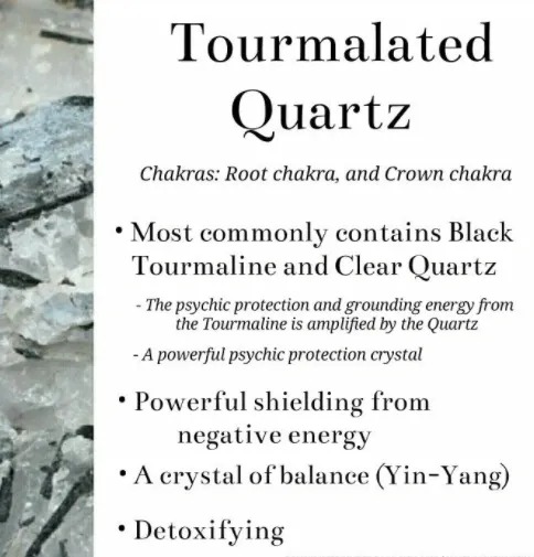 Tourminated Quartz powerfully shields from Negative Energy