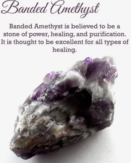 Banded Amethyst has the power of healing and purification