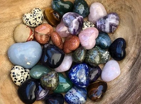 Heart Shaped Energy Stones at Soul Synergy Wellness