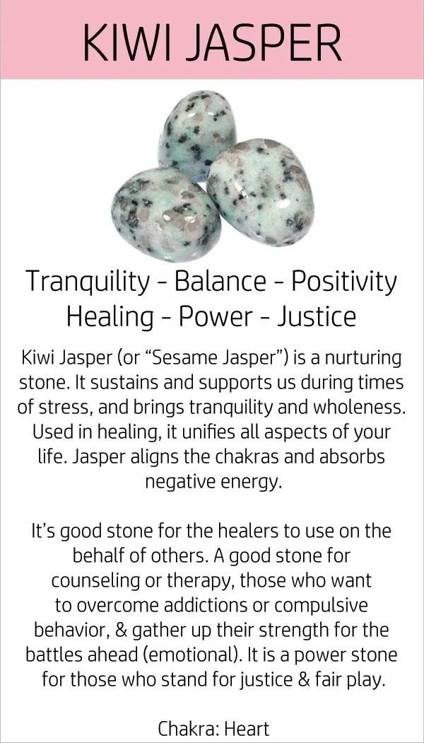 Kiwi Jasper is a nurturing stone
