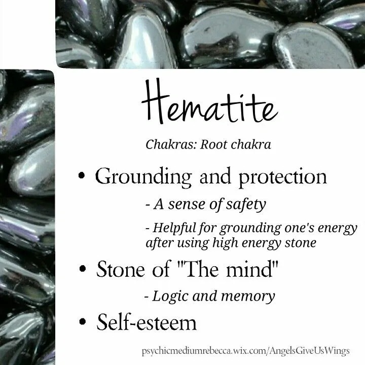 Hematite provides you with a sense of safety