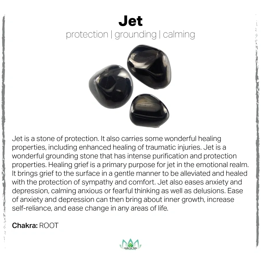 Jet is a stone of protection with healing properties